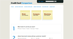 Desktop Screenshot of creditcardcomparison.org