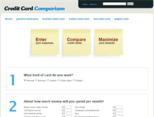 Tablet Screenshot of creditcardcomparison.org